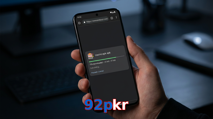Main screen of 92Pkr apk page for PK players